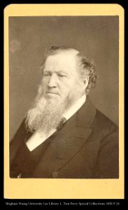 Brigham Young bust portrait 1870-5