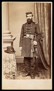 Brigadier General John White Kimball of Co. B, 15th Massachusetts Infantry Regiment, and 53rd Massachusetts Infantry Regiment in uniform with sword) - J.C. Moulton, photographic artist LCCN2016649606