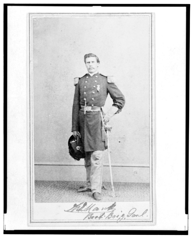 Brigadier General William G. Mank, Union officer in the 32nd Indiana Regiment, full-length portrait, standing, facing front) - Alex Gardner, Photographer for the Army of the Potomac LCCN2003673264