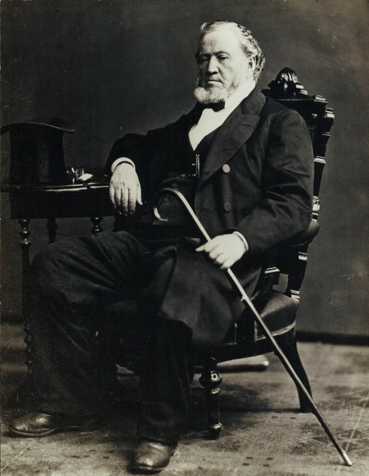 Brigham Young sitting by Charles Roscoe Savage