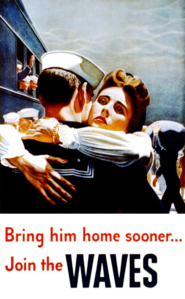 Bring him home sooner... Join the WAVES, U.S. Navy poster, 1944