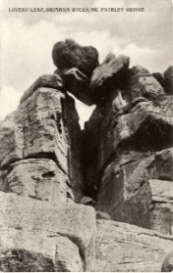 Brimham Rocks - vintage postcard (30) 001