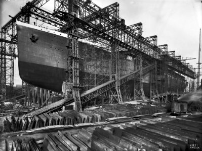 Britannic under construction