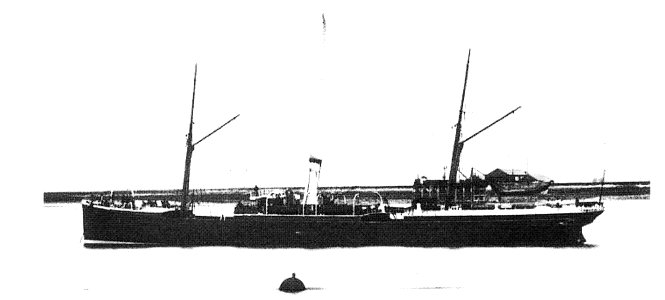 Britischer Dampfer BAN RIGH um 1870. Aufnahmeort und Aufnahmedatum unbekannt