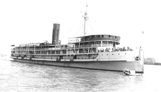 British coastal steamer SS Kung Wo at Shanghai in the 1920s