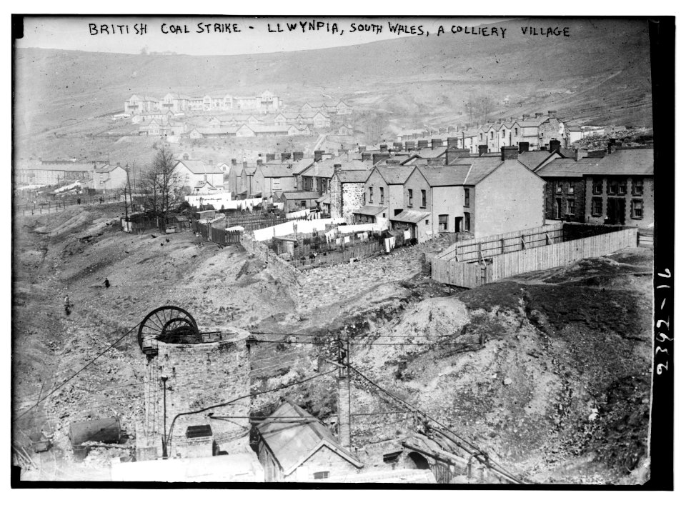 British coal strike - Llwynpia, South Wales. A colliery village. LCCN2014690352