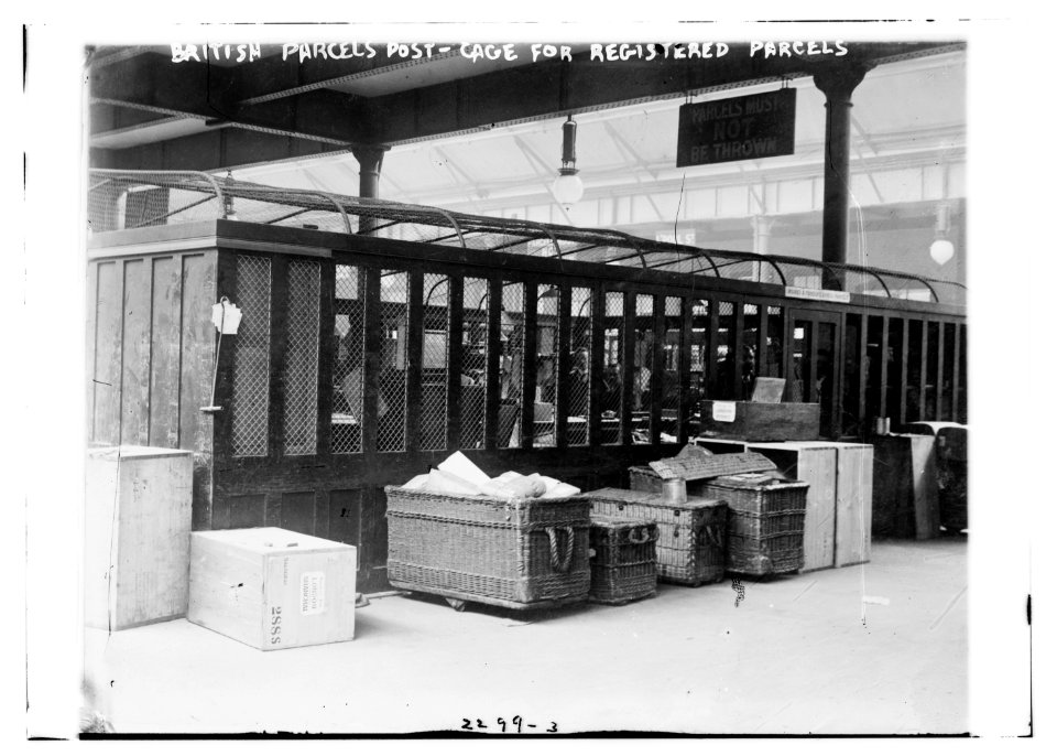British parcels post -cage for reg. Parcels LCCN2014689782