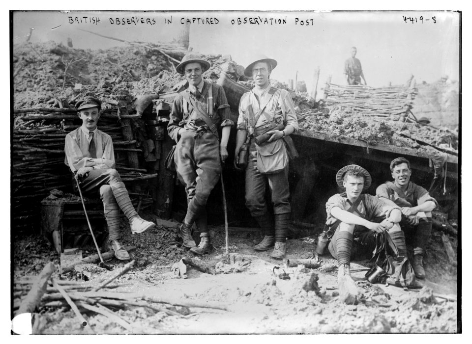British observers in captured observation post LCCN2014705941