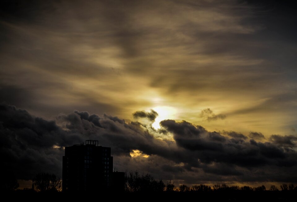 Clouds dark night photo