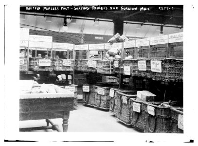 British Parcels Post-sorting parcels for foreign mail LCCN2014689781