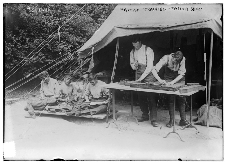 British training, tailor shop LCCN2014705294