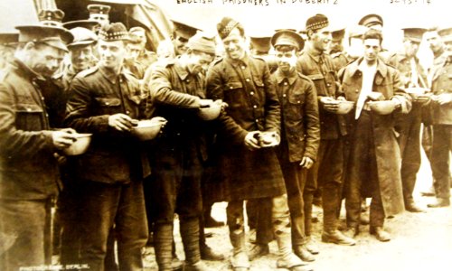 British prisoners of war, Doberitz, Germany, 1914 (29845785306) photo