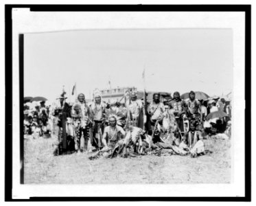 Chief Running Wolf and party of Blackfoot Indians LCCN2006677518