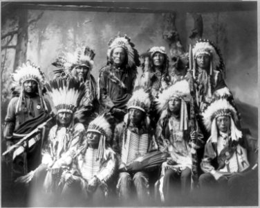 Chief Red Cloud and chiefs (group of 10) LCCN2006679007 photo
