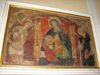 Chiesa di Maria Santissima Annunziata Affresco Madonna della Consolazione SIANO SA dicembre 2010