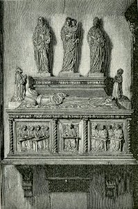 Chiesa di San Giacomo Maggiore Monumento a Nicolò Fava xilografia