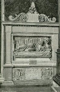 Chiesa di San Giacomo Maggiore Monumento a Gio Battista Malavolta xilografia
