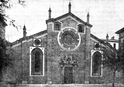 Chiesa di San Pietro in Gessate prima del restauro, ante 1913 - Archivio Meraviglioso ICM BC1913n30f2
