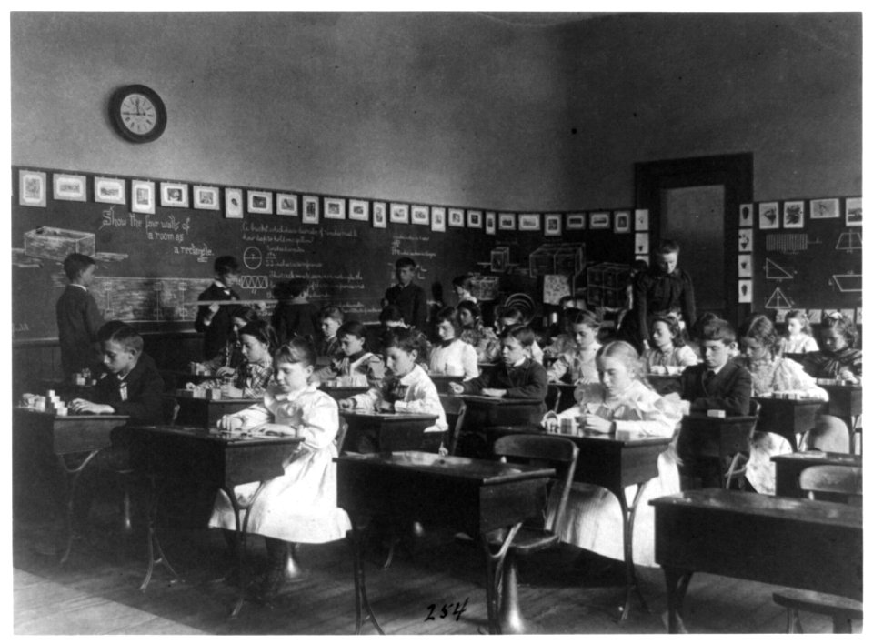 Children in school in Washington, D.C. - studying geometry LCCN2001703722