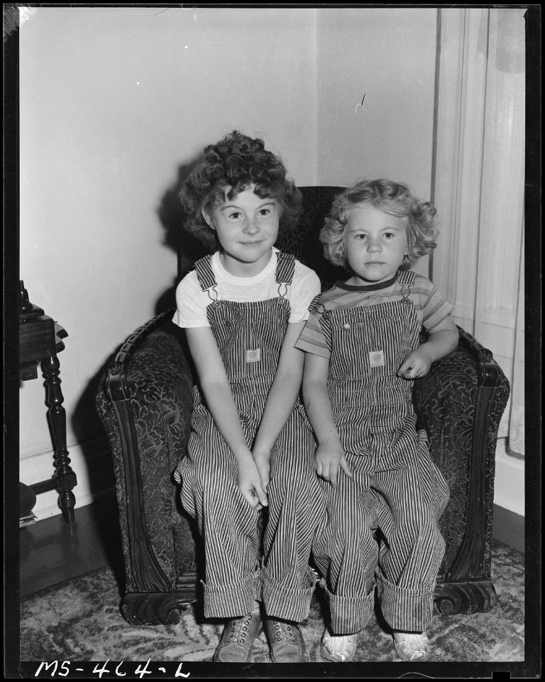 Children of coal miners in their home in company housing project. United States Fuel Company, King Mine, Hiawatha... - NARA - 540429