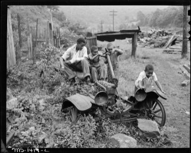 Children of miners at play. There is no playground, no recreational directors either paid or volunteer in this camp.... - NARA - 540794