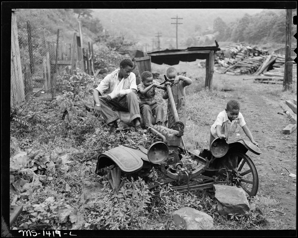 Children of miners at play. There is no playground, no recreational directors either paid or volunteer in this camp.... - NARA - 540794