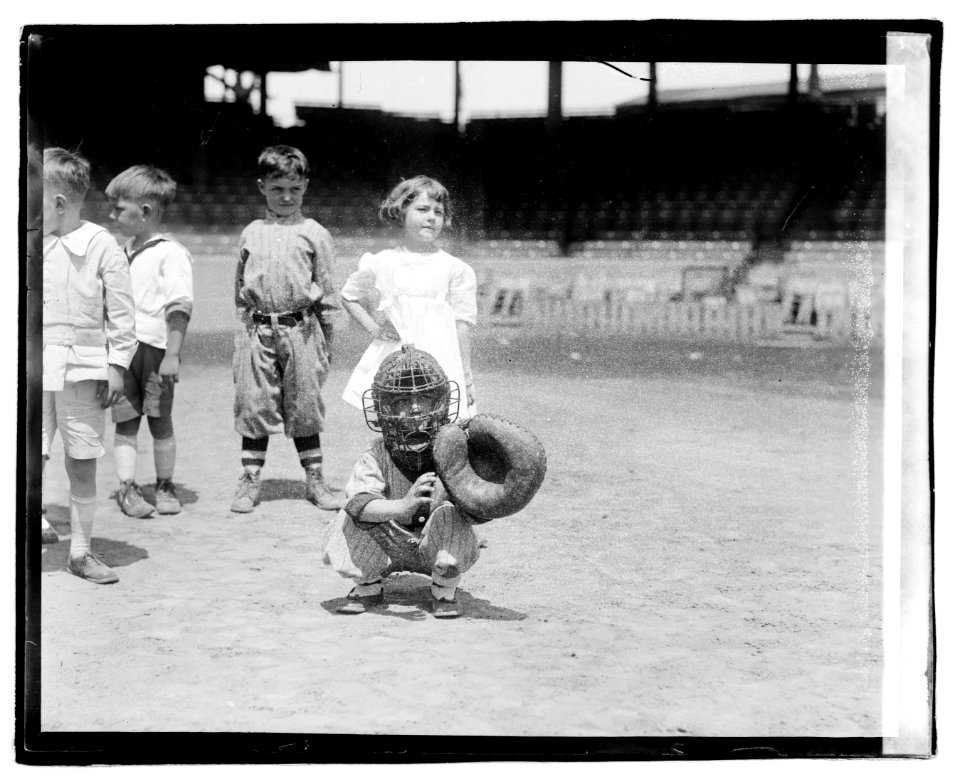 Children playing baseball LOC npcc.04400
