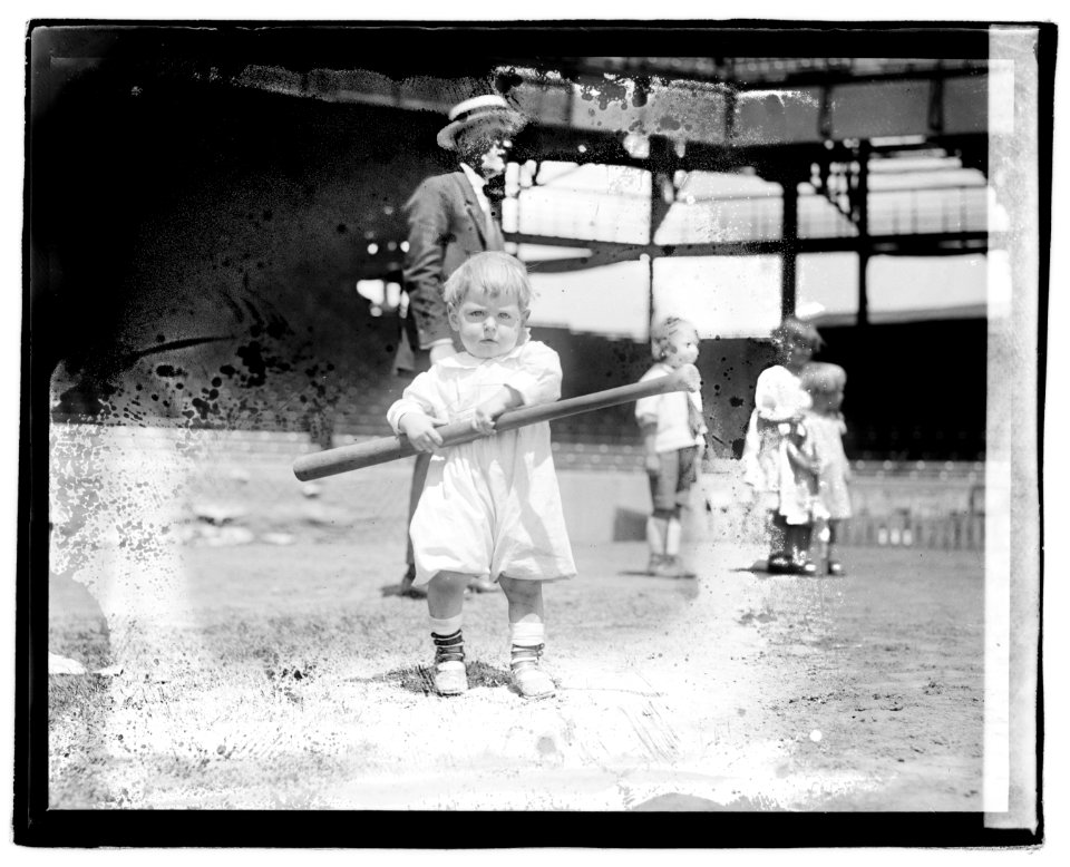 Children playing baseball LOC npcc.04399