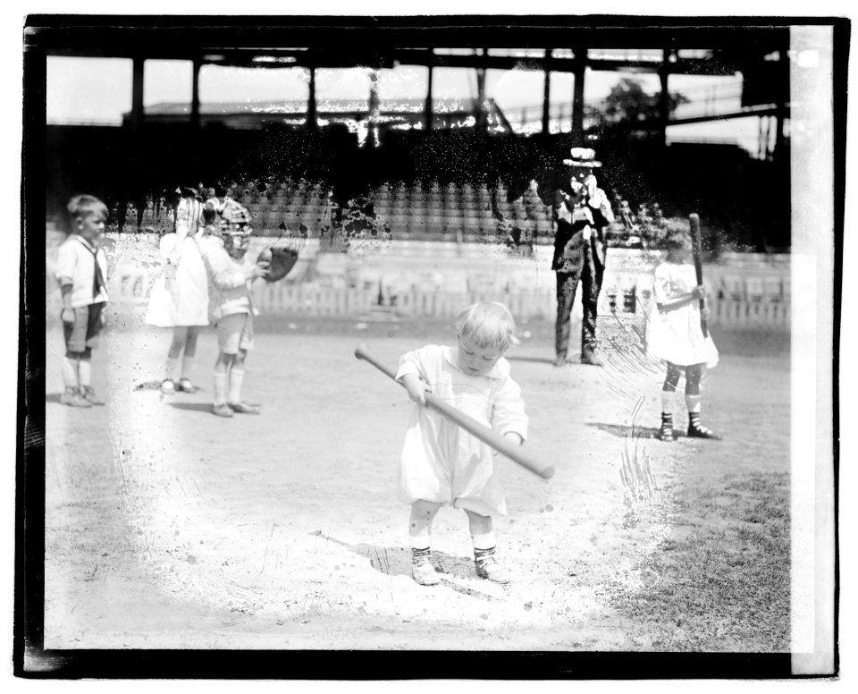 Children playing baseball LOC npcc.04402