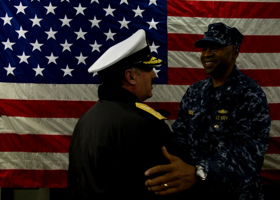 Chilean distinguished visitors aboard USS America 140823-N-FR671-028