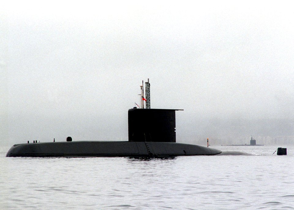 Chilean submarine Comandante Thomson (SS-20) at Coquimbo 1996