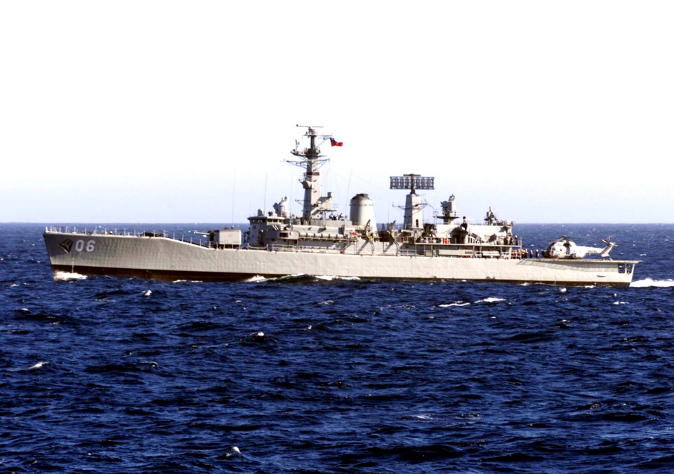 Chilean frigate Almirante Condell (PFG-06) off Chile 1999