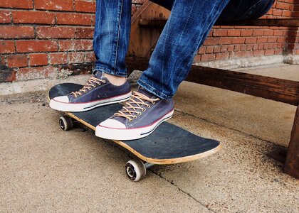 Skateboarder lifestyle urban