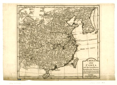 China nebst Corea und den benachbarten Laendern der Tartary aus denen Karten genommen, welche die Jesuiten von dem Jahre 1708 bis 1717 davon entworfen haben photo