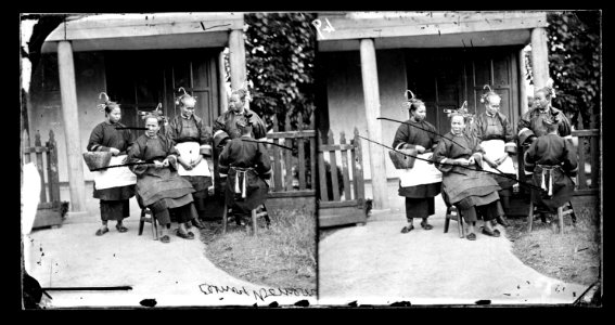 China women tea plantation workers 1871 photo