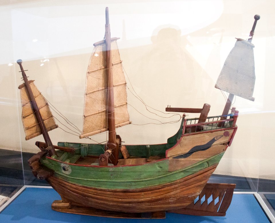 China, sea junk with three masts, model in the Vatican Museums