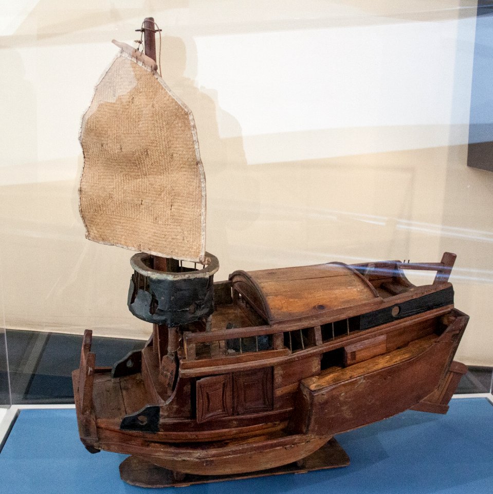 China, sea junk, model in the Vatican Museums