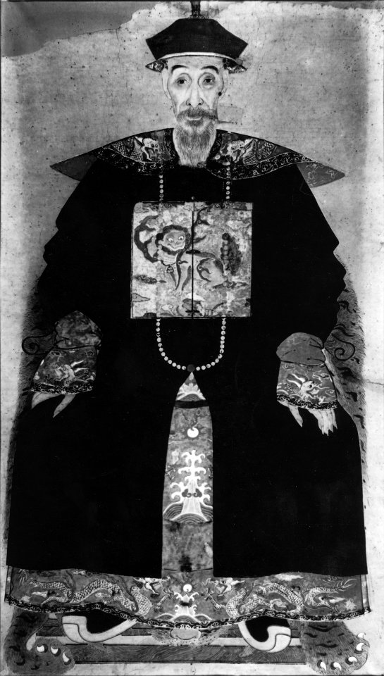 Chinese - Ancestor Portrait of an Aged Man Seated - Walters 3596