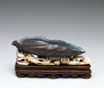 Chinese - Brushwasher in the Form of a Leaf - Walters 491212 - Side A