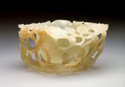 Chinese - Brushwasher in the Form of a Peony - Walters 42278 - Profile