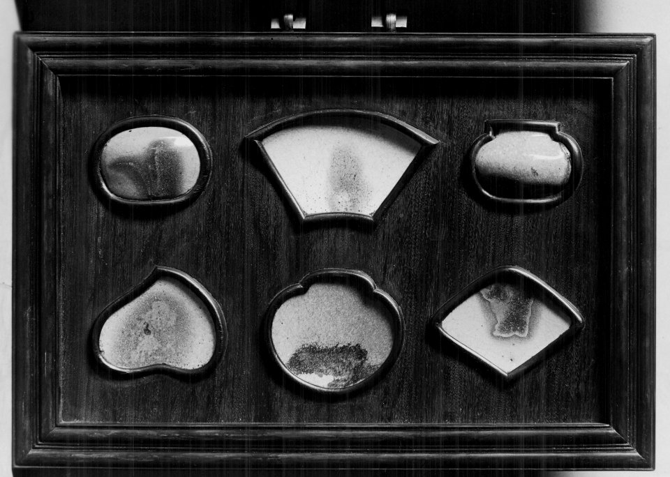 Chinese - Framed Panel with Jun -Chün- Ware Shards - Walters 491301 - Group