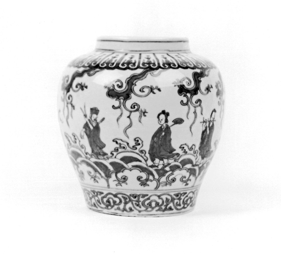 Chinese - Jar with Immortals - Walters 491335