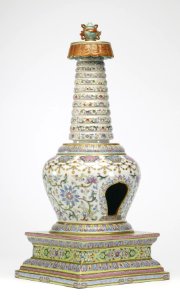 Chinese - Model of a Buddhist Stupa - Walters 491708 - Three Quarter