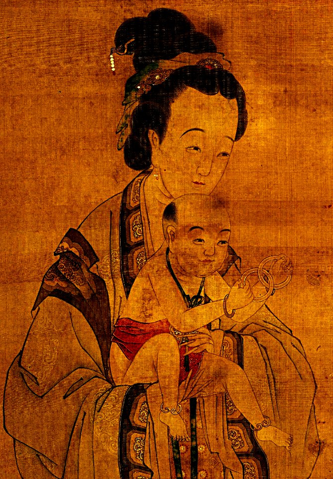 Chinese - Mother Presenting her Prayed-for Child to the Temple