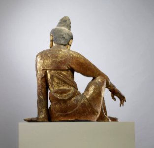 Chinese - Seated Guanyin (Kuan-yin) Bodhisattva - Walters 25256 - Back