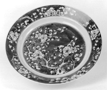 Chinese - Plate with Prunus Blossoms - Walters 491282 photo