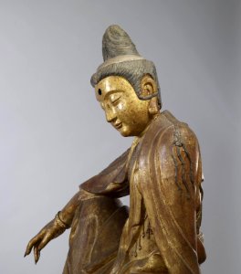 Chinese - Seated Guanyin (Kuan-yin) Bodhisattva - Walters 25256 - Detail E