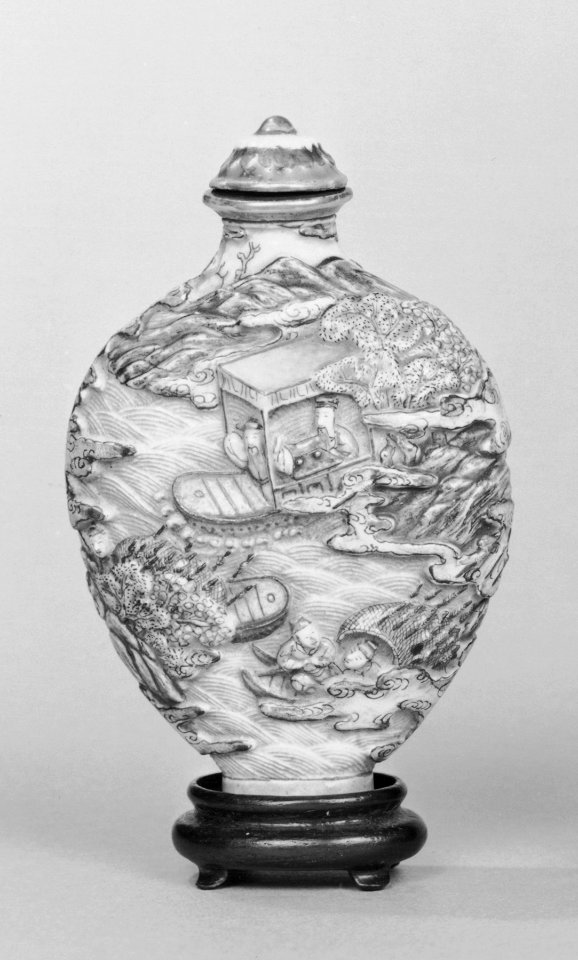 Chinese - Snuff Bottle with River Landscape - Walters 4996 - Group