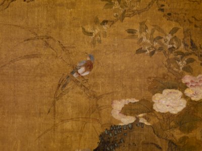 Chinese - Song Birds, Herons, Rock, and Flowering Plants and Tree - Walters 3536 - Detail B