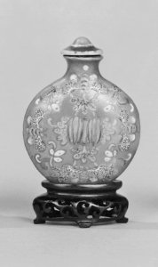 Chinese - Snuff Bottle with Bees and Flowers - Walters 49107 - Group